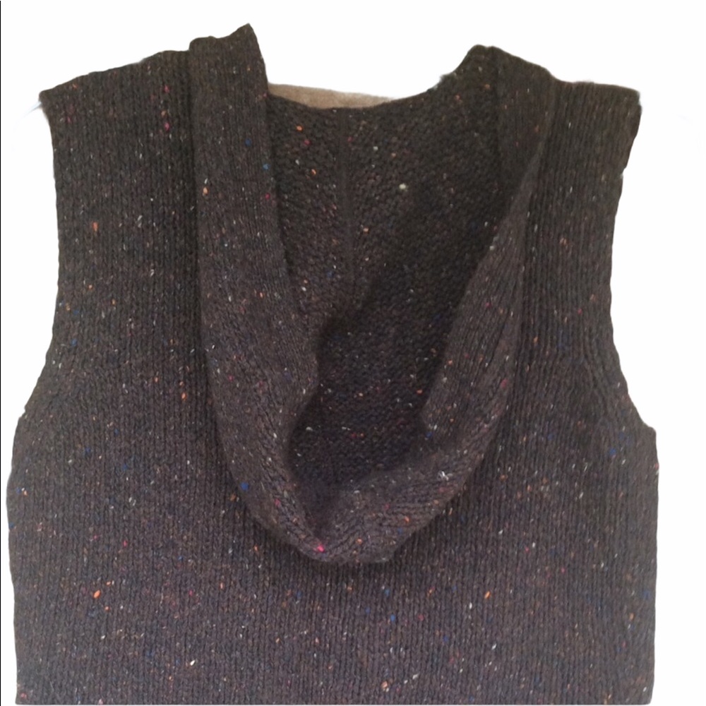 ❌SALE❌ Vintage Talbots Zip-Up Hooded Vest Sweater - Picture 4 of 10